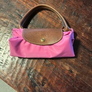 Pink longchamp bag